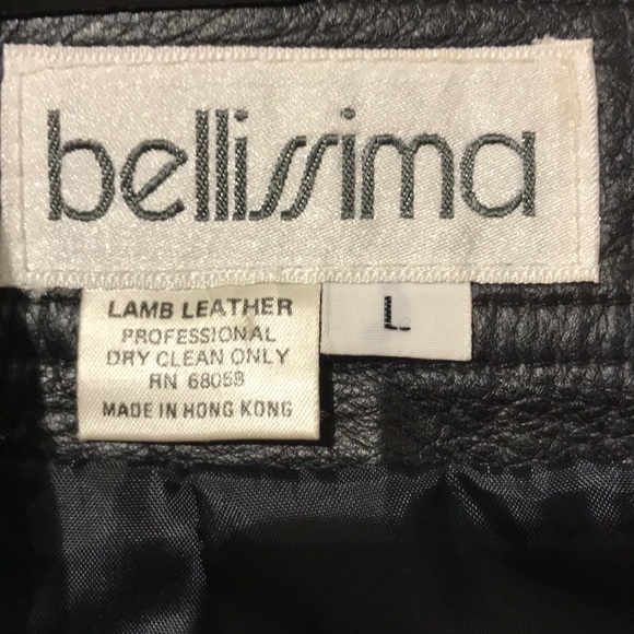 Vintage sequins embellishment leather skirt - Picture 10 of 10